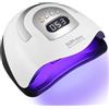 JOFLVA 380W Lampada UV LED Unghie, Professionale Semipermanente Curare Rapidamente Pedicure Fornetto Unghie per Tutti i Smalti, Automatico Sensore e Schermo 4 Timer per Manicure a Casa e in Salone