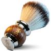 The Cambridge Cutthroat Pennello da Barba The Cambridge Cutthroat Vegana Setole Sintetiche di Tasso Regalo per Rasatura da Uomo Pennello Barba Premium in Legno e Acciaio Inossidabile