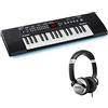 Alesis Melody 32 + Numark Hf125 - Pianola Portatile, Tastiera Musicale A 32 Tasti + Cuffie Portatili Con Padiglione Chiuso per Isolamento Acustico