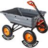 VEVOR Carrello Ribaltabile da Giardino 680 kg in Polietilene, Carriola Ribaltamento Rapido a 90°, con Maniglia Regolabile e Cuscinetti Girevoli Flessibili a 270°, per Piante Terriccio e Coltivazioni