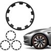 VEVOR Copricerchi di Ricambio per Auto Set da 4 pezzi, Sostituzione per Cerchi R20 20 pollici Compatibili con Tesla Model Y 2025, Ricambio Protezione per Cerchi 10 Raggi in ABS, Nero Opaco