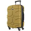 Hauptstadtkoffer - X-Kölln - Bagaglio a mano, Valigia rigida, Trolley espandibile, 4 ruote, TSA, 55 cm, 43-50 litri, Oro d'autunno