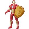 Marvel Avengers Mech Strike - Action figure di Iron Man da 15 cm e accessorio da battaglia, per bambini dai 4 anni in su