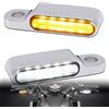 DREAMIZER Frecce Moto Omologate, 4PCS 12V Universali Indicatori di Direzione Moto LED Luci di Marcia Compatibile con Harley Sportster Dyna Honda Shadow Kawasaki Vulcan Yamaha V-Star Road Star