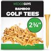 Wedge Guys 250 Tee Golf in bambù 80 mm - Tee in Legno Naturale Ecosostenibile per Driver XL - Accessori Golf Sport Professionali - Regali Golf Uomo - Bastone Golf