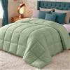 Utopia Bedding Piumino Caldo Letto matrimoniale,200x200cm,Verde Salvia | Imbottitura Premium 370g/m² Ad Alta Grammatura Per Calore Equilibrato, Comfort Eccezionale E Un Sonno Piacevole