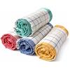 BSP STAMPAGGIO MATERIE PLASTICHE Set 4 Canovacci da Cucina 100% Cotone 45x70cm - Strofinacci Assorbenti Fantasia Scozzese - Panni Cucina Resistenti e Lavabili in Lavatrice - Ideali per Asciugare Piatti, Stoviglie e Superfici