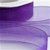 Italian Options Nastro in organza, 25 mm x 20 m, colore: viola