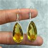 Bello Limone Topazio Gemma 925 Argento Sterling Fatto a Mano Orecchino Y-3