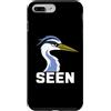 Minimal Bird Humor Graphic Design Co Custodia per iPhone 7 Plus/8 Plus Grafico scettico dell'airone visto