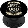 Christian Faith & Scripture Verse Tee Co La fede cristiana conosce Dio Salmo 46:10 PopSockets PopGrip Adesivo