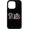 Eiffel Tower Paris France Romantic Trave Custodia per iPhone 13 Pro Torre Eiffel Parigi cuori colorati grafica carina