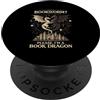 Book Dragon Fantasy Gifts Reading Enthus Bookworm Please I'm A Book Dragon Literature Junkie Book PopSockets PopGrip Adesivo