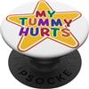 Cutesy Kid Core Clowncore Silly Fun & We La mia pancia fa male | Carino Kidcore Sconvolto Stomaco Kiddish Luminoso PopSockets PopGrip Adesivo