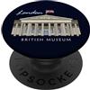 Sprachshirts Londra, British Museum, Disegno a mano, Inghilterra PopSockets PopGrip Adesivo