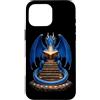 Book Dragon Fantasy Gifts Reading Enthus Custodia per iPhone 16 Pro Max Dragons Reading Books Fantasy Reader Book Lover Letteratura