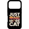 Retro Cat Lover Cats Custodia per iPhone 17 Pro Divertente Just One More Cat Gats