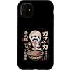Vintage Ramen Lover Cute Animal Noodle B Custodia per iPhone 11 Divertente furetto Mangiare Ramen giapponese Ukiyo Style