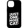 Retro Cat Lover Cats Custodia per iPhone 14 Divertente Just One More Cat Gats