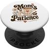 Heartwarming Mom Coffee Design Tazza di pazienza della mamma Festa della mamma Latte Art PopSockets PopGrip Adesivo