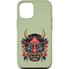 Hannya Oni By Tokyo-Waves Custodia per iPhone 12/12 Pro Hannya Oni Mask Devil Yokai - Maschera giapponese con tatuaggio demone