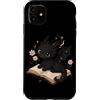 Book Dragon Fantasy Gifts Reading Enthus Custodia per iPhone 11 Cute Dragon Reading Books Fantasy Book Lover Bibliophile