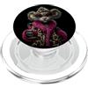 Leopard Headband Animal Lover Glam Graph Elegante Koala ritratto moda animale vino bicchiere grafico PopSockets PopGrip per MagSafe