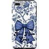 For Mum Inspirations Custodia per iPhone 7 Plus/8 Plus Mamma Chinoiserie Fiocco Floreale Blu Supercute Best Mum Ever