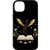Book Dragon Fantasy Gifts Reading Enthus Custodia per iPhone 14 Plus Dragon Book Lover Fantasy Reader Appassionati di lettura magica