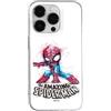 Ert Group custodia per cellulare per Apple Iphone 14 PRO originale e con licenza ufficiale Marvel, modello Spider Man 021 adattato in modo ottimale alla forma dello smartphone, custodia in TPU