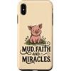 Pig Lover Farm Animal Faith Miracles Cou Custodia per iPhone XS Max Fango Fede E Miracoli Carino Pig Amante Farm Christian