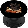 Book Dragon Fantasy Gifts Reading Enthus Cute Dragon Reading Books Fantasy Book Lover Bibliophile PopSockets PopGrip Adesivo