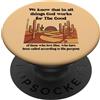 Faith & Purpose Bible Verse Romani 8:28 Deserto e Cactus Christian Faith Southwest PopSockets PopGrip Adesivo
