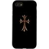 LUKE GALLERY Custodia per iPhone SE (2020) / 7/8 The Red Heart Pave Gold Cross