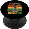 Juneteenth & Black African Art by NLTS Giuneteenth Giovane Re Celebra 1865 PopSockets PopGrip Adesivo