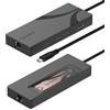 SABRENT Hub USB-C, Dock a 6 Porte con Slot per SSD M.2, PD3.0 da 90W, 1 Porta USB 2.0 e 2 Porte USB 3.2 Tipo-A, HDMI 2.0 4K@60Hz, Porta RJ45 1GbE (HB-6PNV)