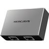 MERCUSYS MEH35 Sdoppiatore Ethernet Gigabit, Velocità Gigabit 1000 Mbps da 1 a 3, Compatibile con Cavi Ethernet di Cat 8/7/6/5e/5, Involucro in Leghe di Alluminio, Plug&Play