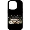 Book Dragon Fantasy Gifts Reading Enthus Custodia per iPhone 14 Pro Dragon Reading Flowers Fantasy Book Lover Letteratura Lettori