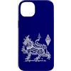 Thailandia Tatuaggio Yantra Custodia per iPhone 14 Plus Sak Yant Tatuaggio Singha Leone Thailandia Yantra Ki Lane