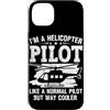 Helicopter Pilot Normal Cooler Heli Fly Custodia per iPhone 14 Plus Sono un pilota di elicotteri come un normale pilota ma molto più fresco