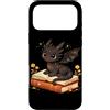 Book Dragon Fantasy Gifts Reading Enthus Custodia per iPhone 17 Pro Max Cute Dragon Reading Books Fantasy Book Lover Bibliophile