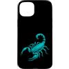 Scorpion Hunter Custodia per iPhone 15 Plus Design realistico a luce nera UV con scorpione corteccia
