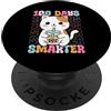 100 Days Smarter Cat Kitten Student Teac 100 giorni più intelligenti PopSockets PopGrip Adesivo