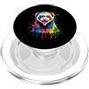 Ferret Owner Watercolor Drip Vibrant Rai Divertente Furetto Colorato Splatter Ritratto Pop Art PopSockets PopGrip per MagSafe
