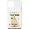 Sweet Buzz Designs Custodia per iPhone 12 mini Torta festeggiata del primo anno di api felice