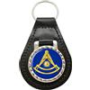 Family-crests Loggia Massonica Past Master Leather Key Fob
