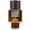 Brandson Contatore D'Acqua Digitale, Timer per L'Irrigazione Contatore Di Flusso