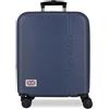 Pepe Jeans Aris Marine Valigia da Cabina 40x55x20 cm Rigido ABS Lucchetto a Combinazione Integrato 37L 2.6kg 4 Doppie Ruote Estensibile Bagaglio a Mano di Joumma Bags