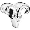 Feitery Compatibile con ciondoli Pandora Halloween, charm luminoso, per donna, Argento sterling