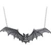 Alchemy Gothic Gothic Bat Pendant Donna Collana Colore Argento Peltro